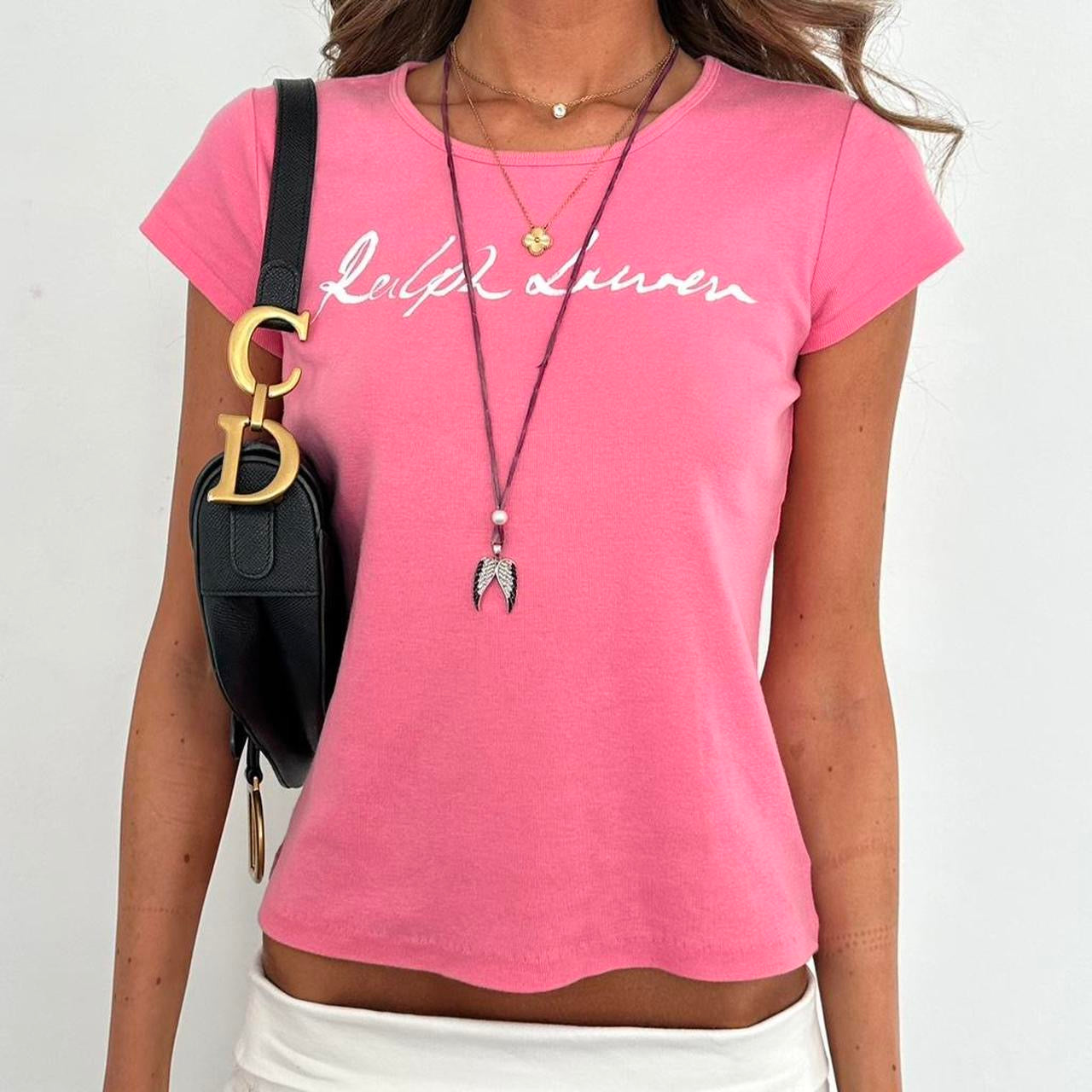 Vintage Ralph Lauren pink baby tee