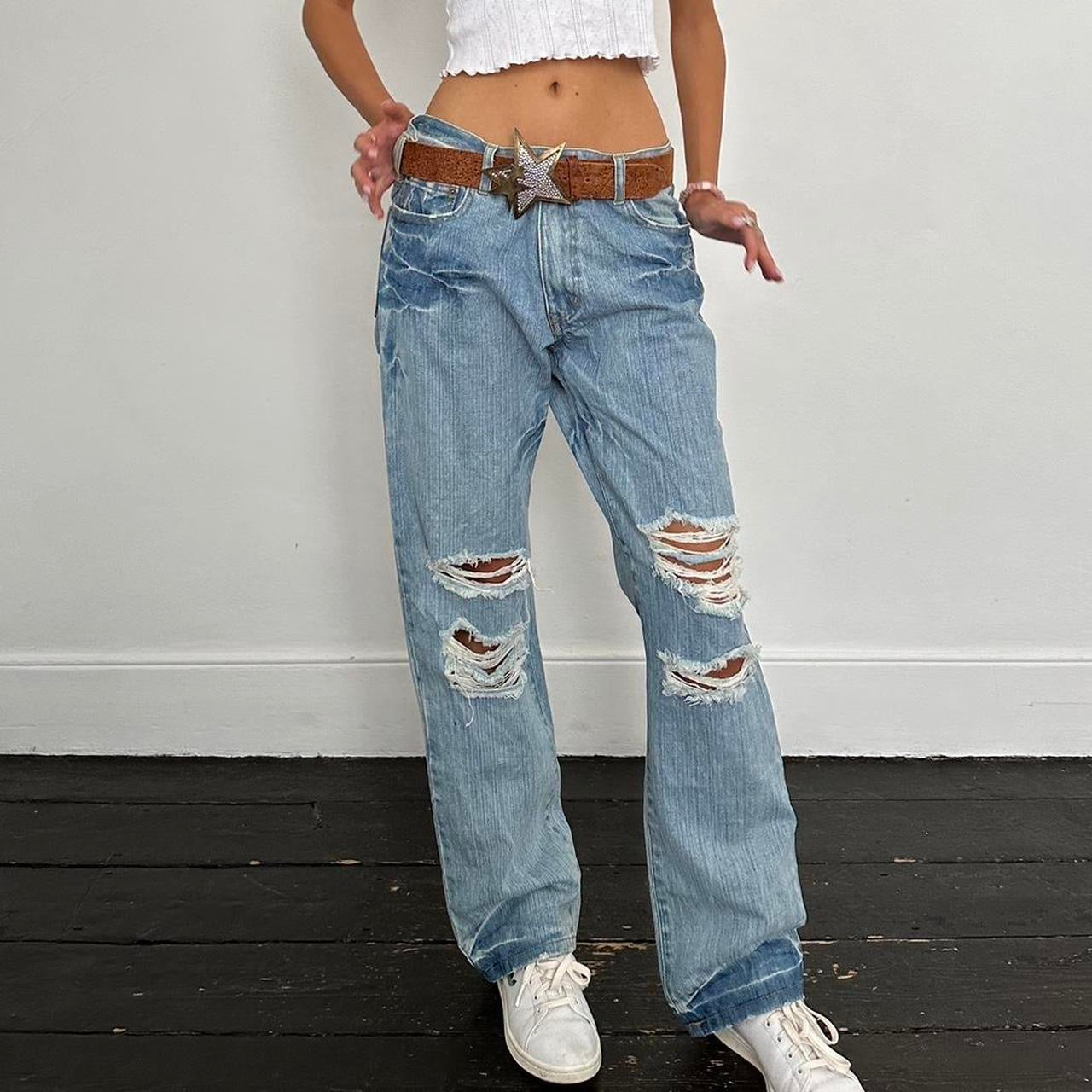 Vintage iconic rare 90s I love surf jeans 🩵🏄🏼‍♀️