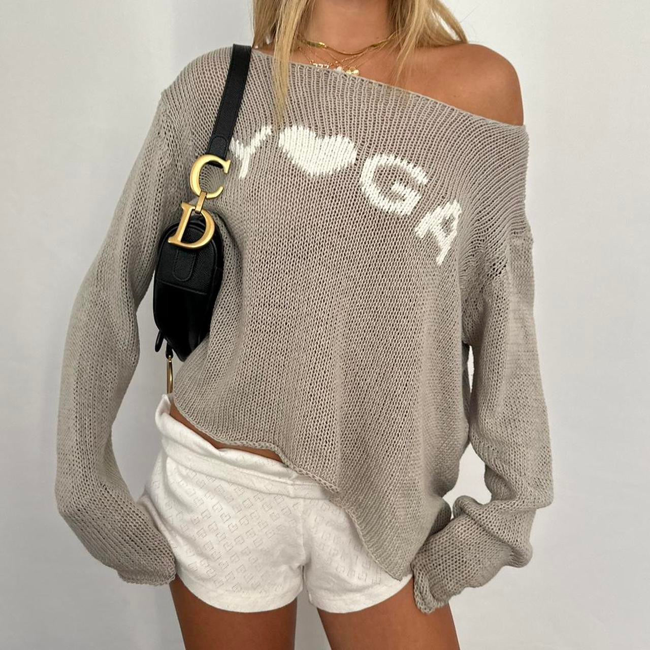 Vintage Yoga off the shoulder sweatshirt