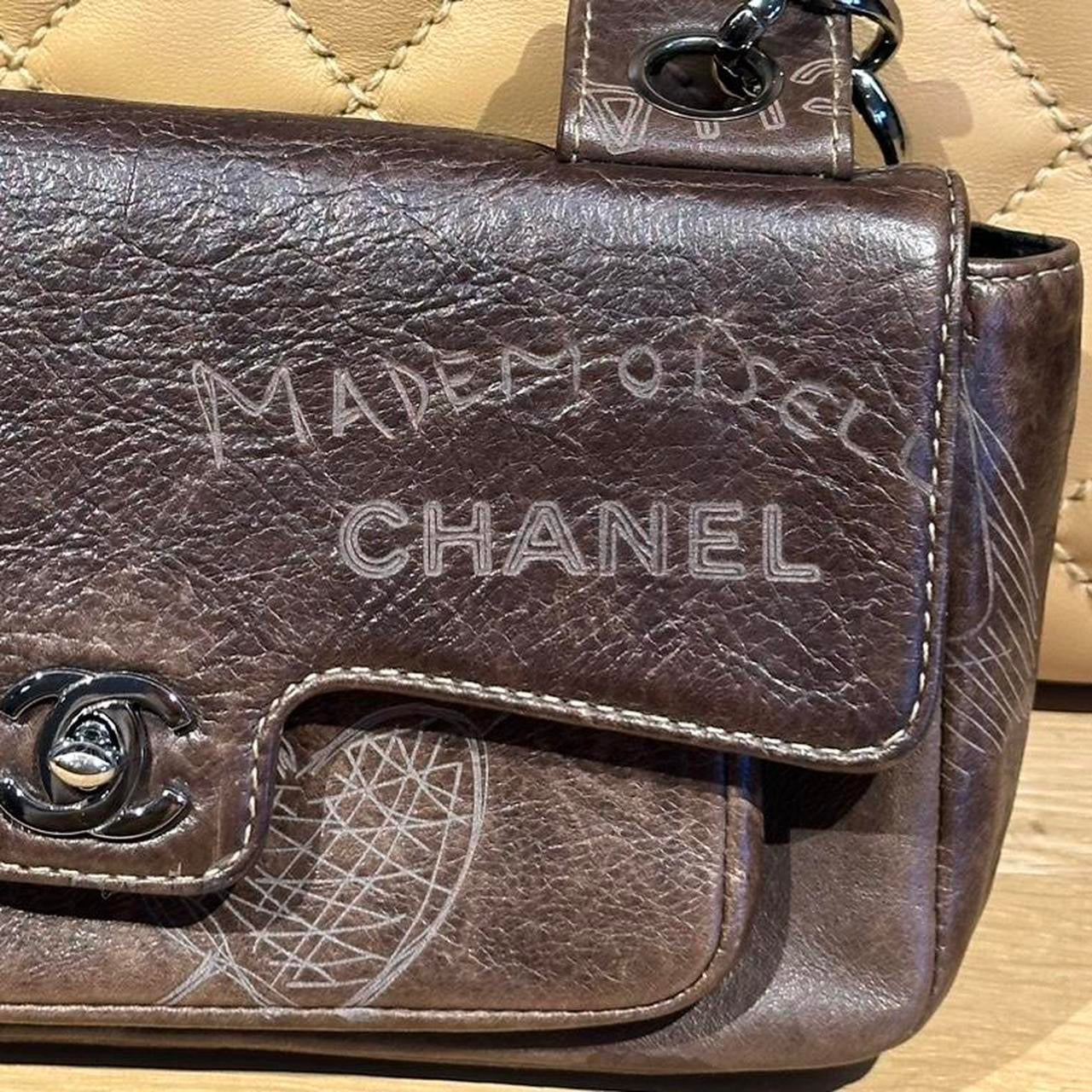 CHANEL 2003-2004 brown Mademoiselle handbag