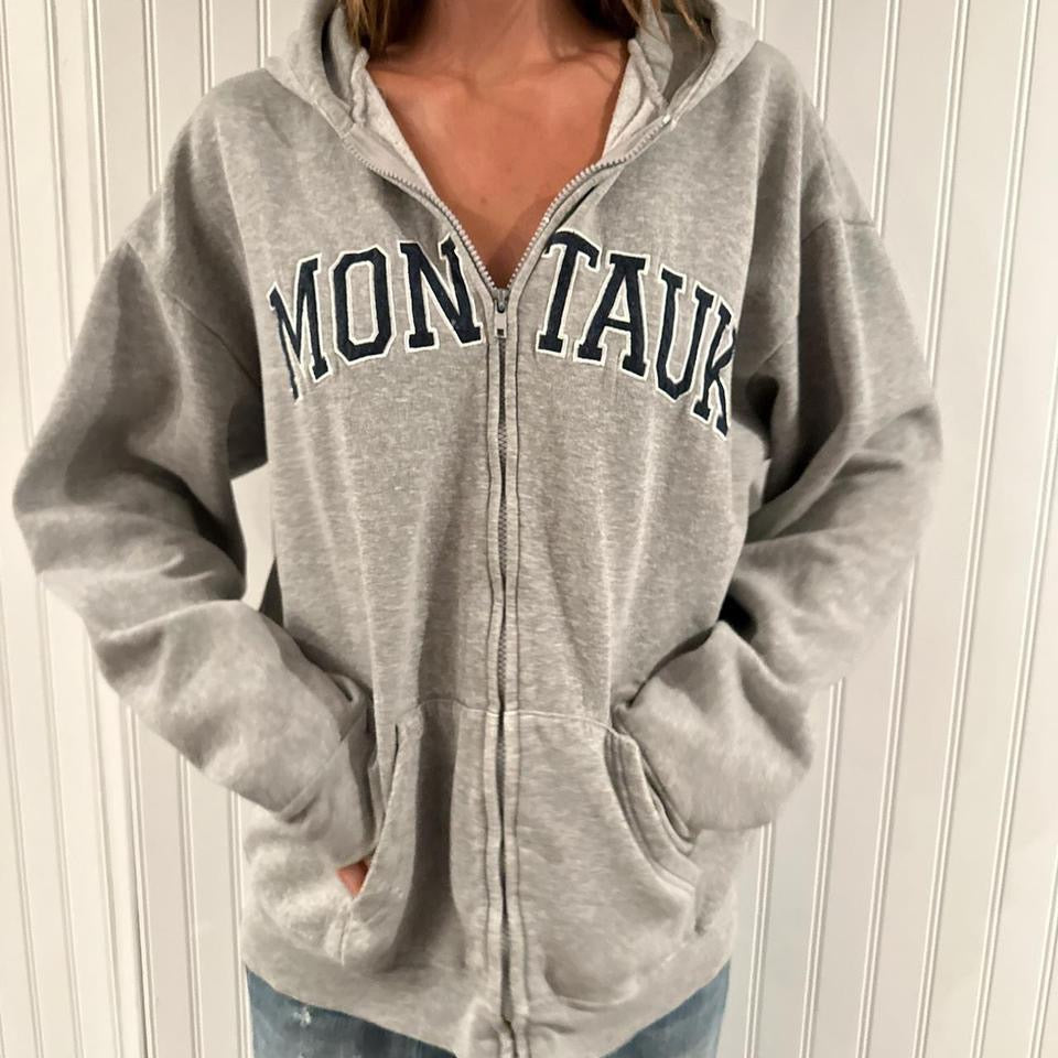 Vintage 90’s Montauk grey hoodie