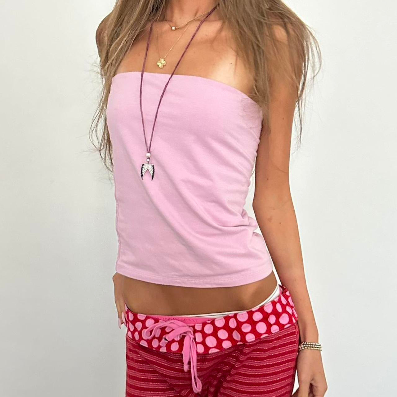 Vintage 2000’s pink strapless top