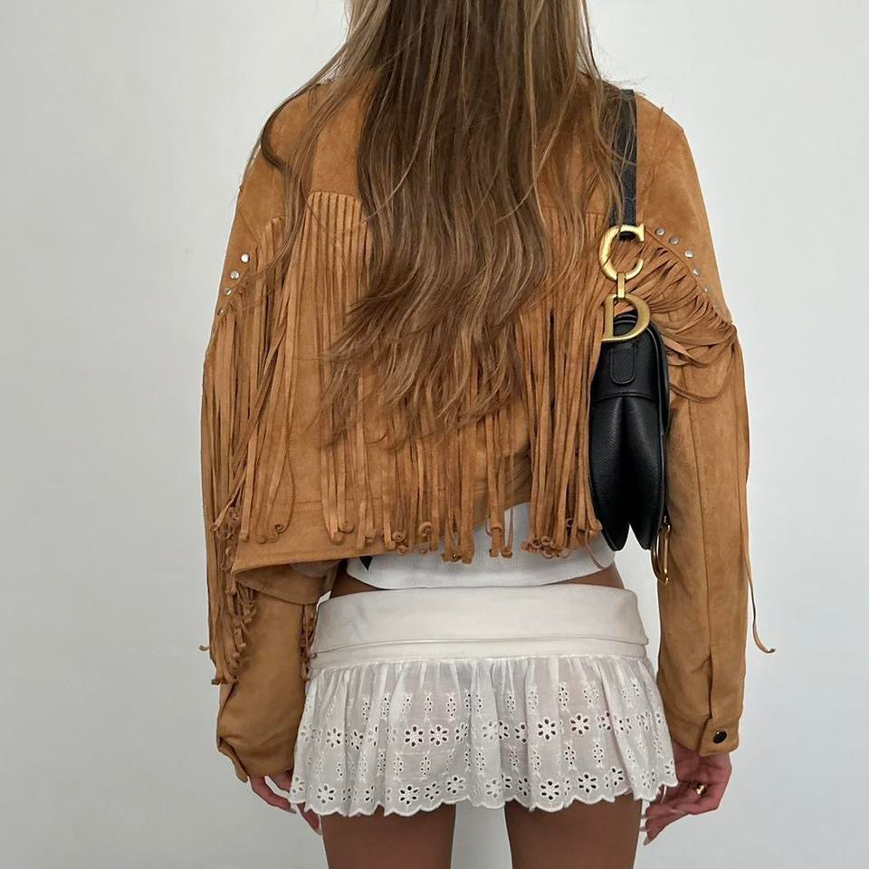 Vintage 2000’s fringe embroidered jacket