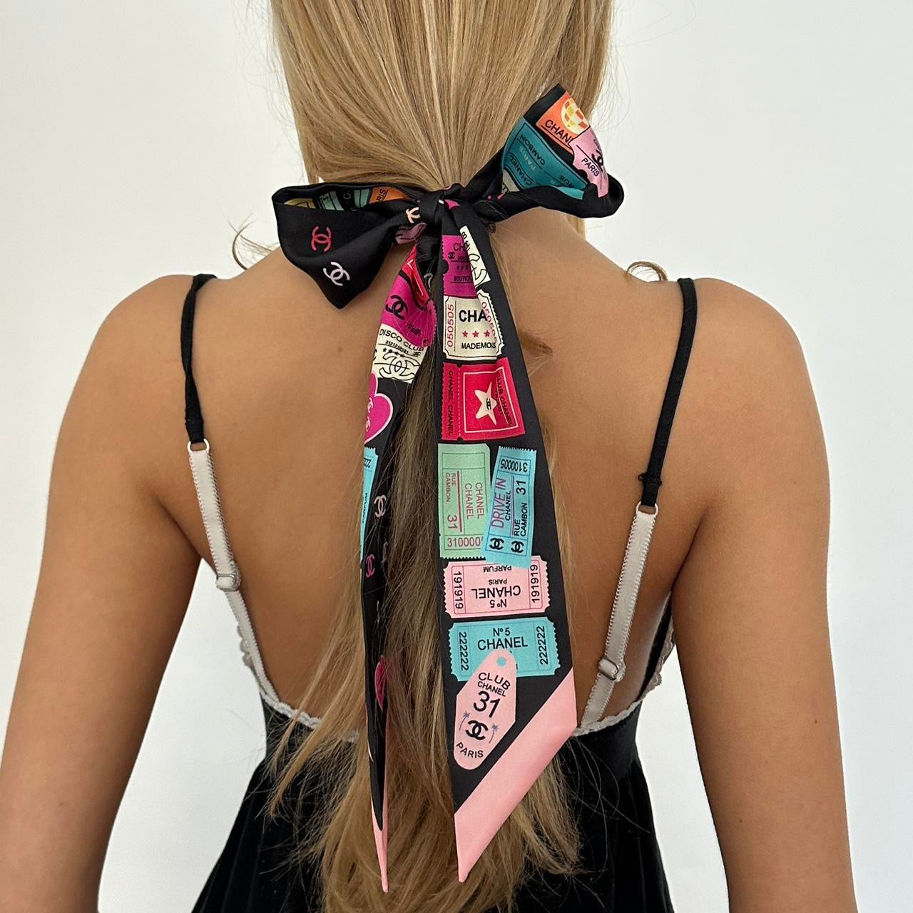 Vintage Chanel silk scarf