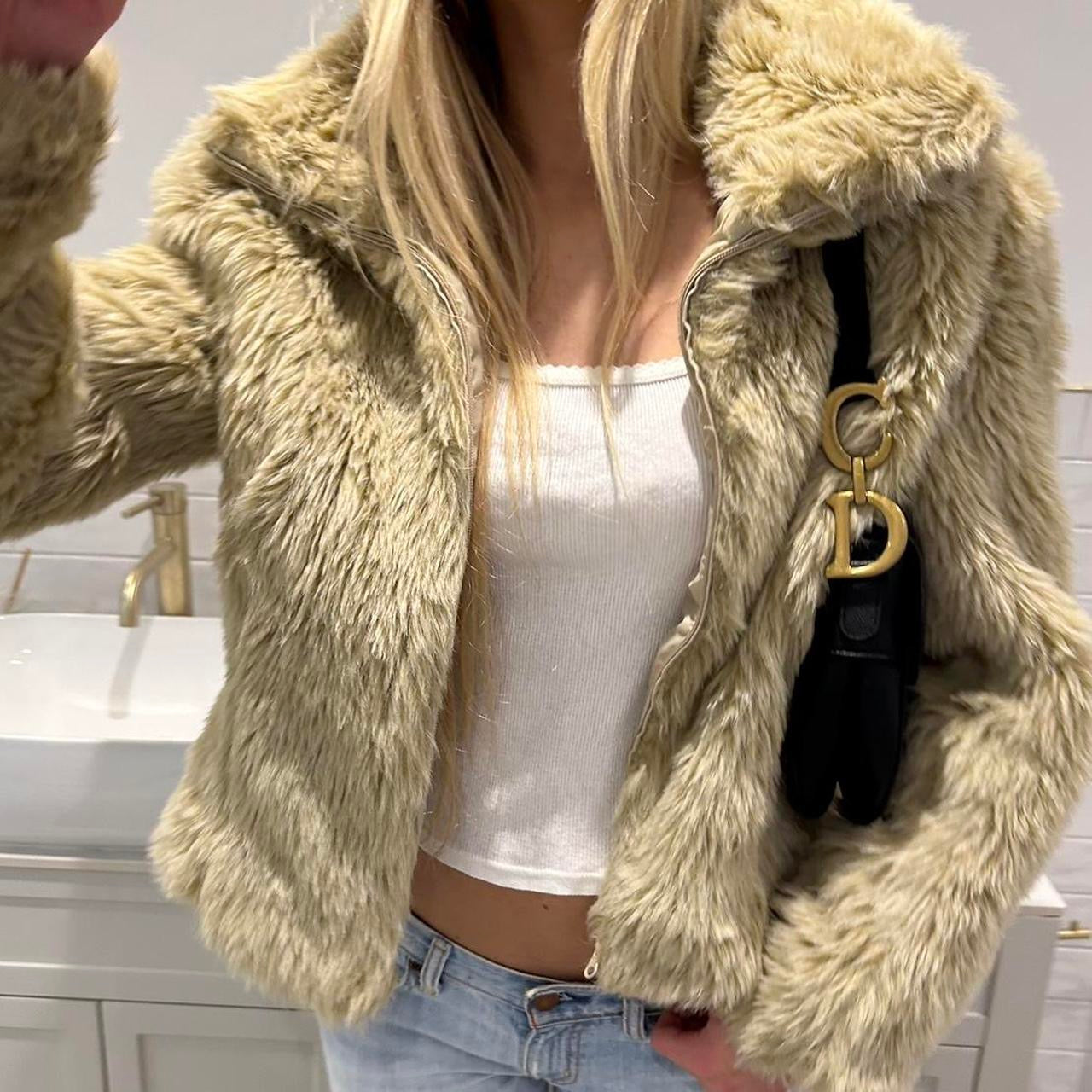 Vintage 2000’s faux fur jacket