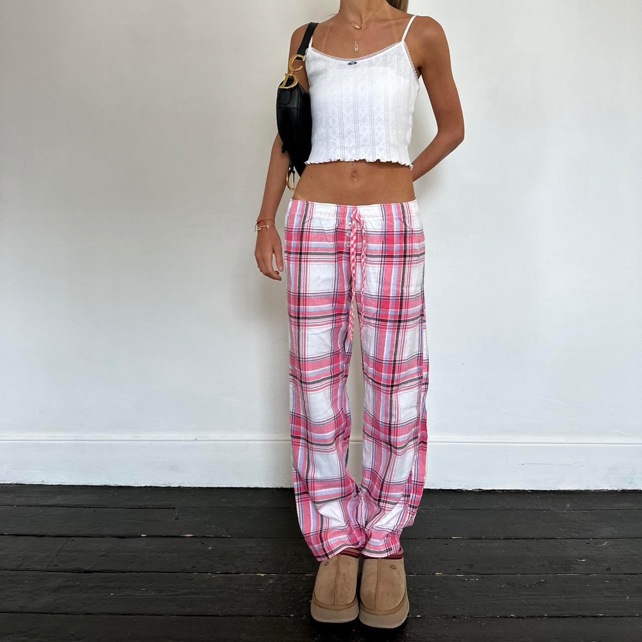 Vintage colourful plaid pants