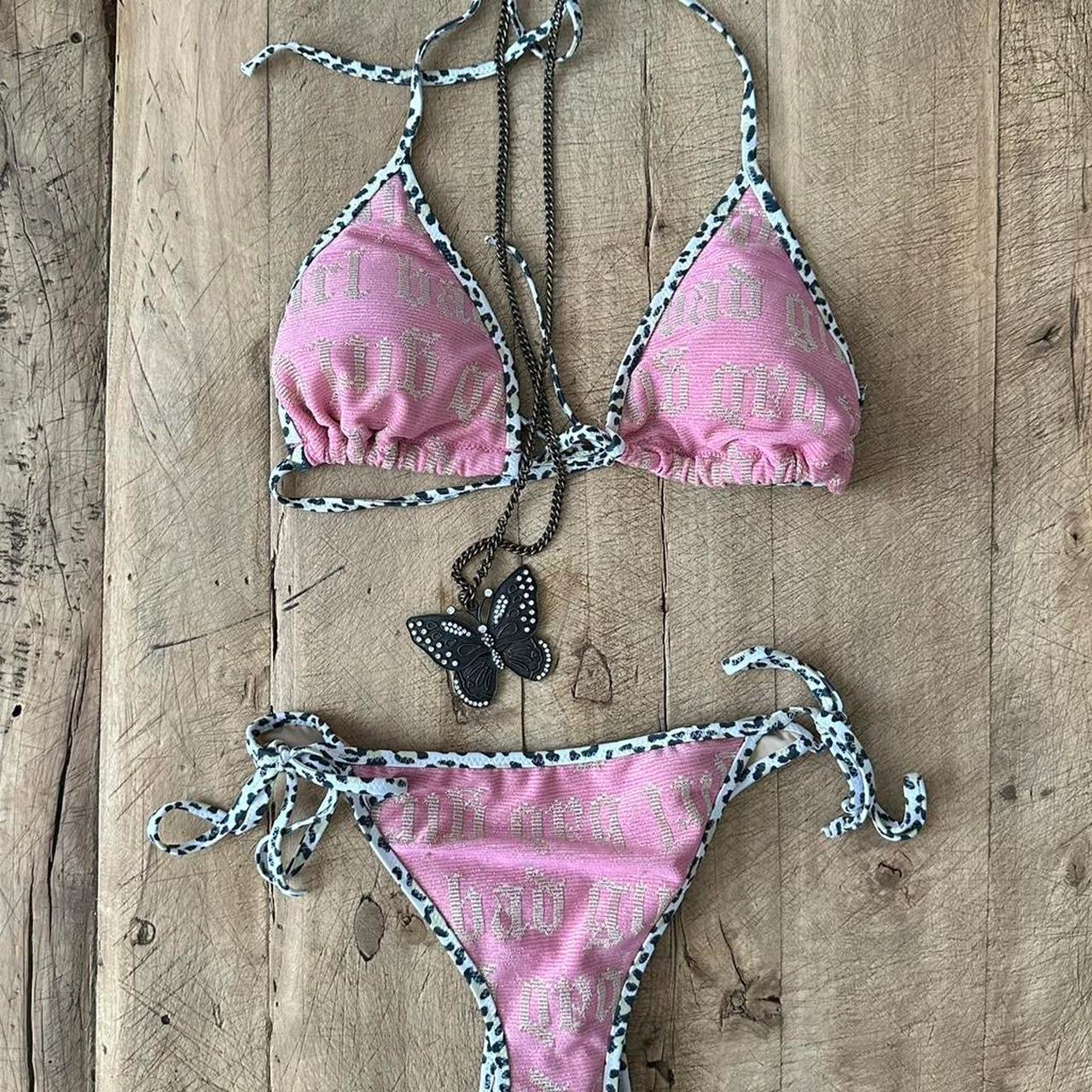 Vintage 90’s Victoria’s Secret pink script bikini