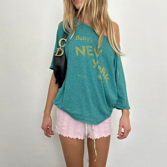 Vintage 90’s New York off shoulder top