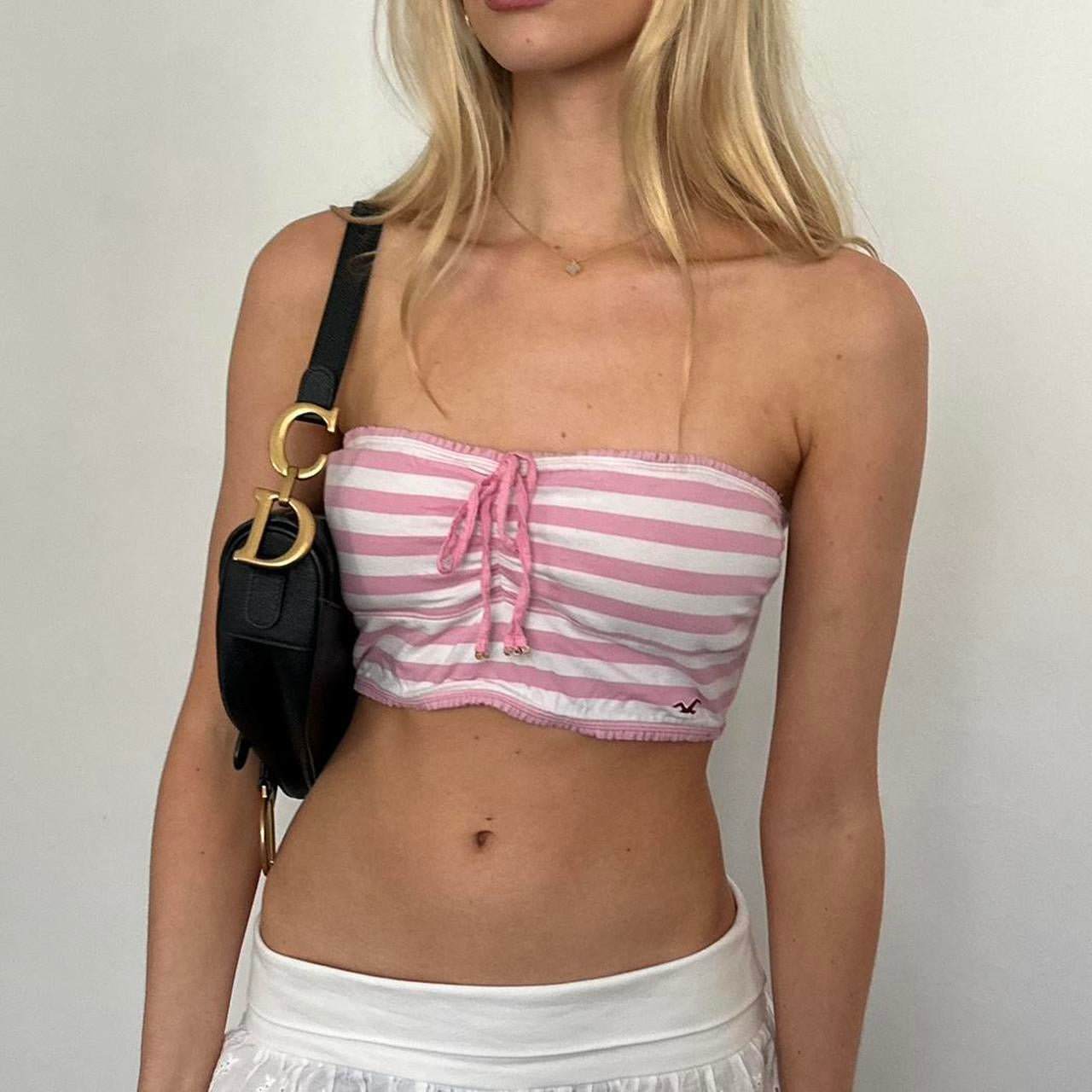 Vintage 2000's Hollister pink strapless top – Chelsea Thrift