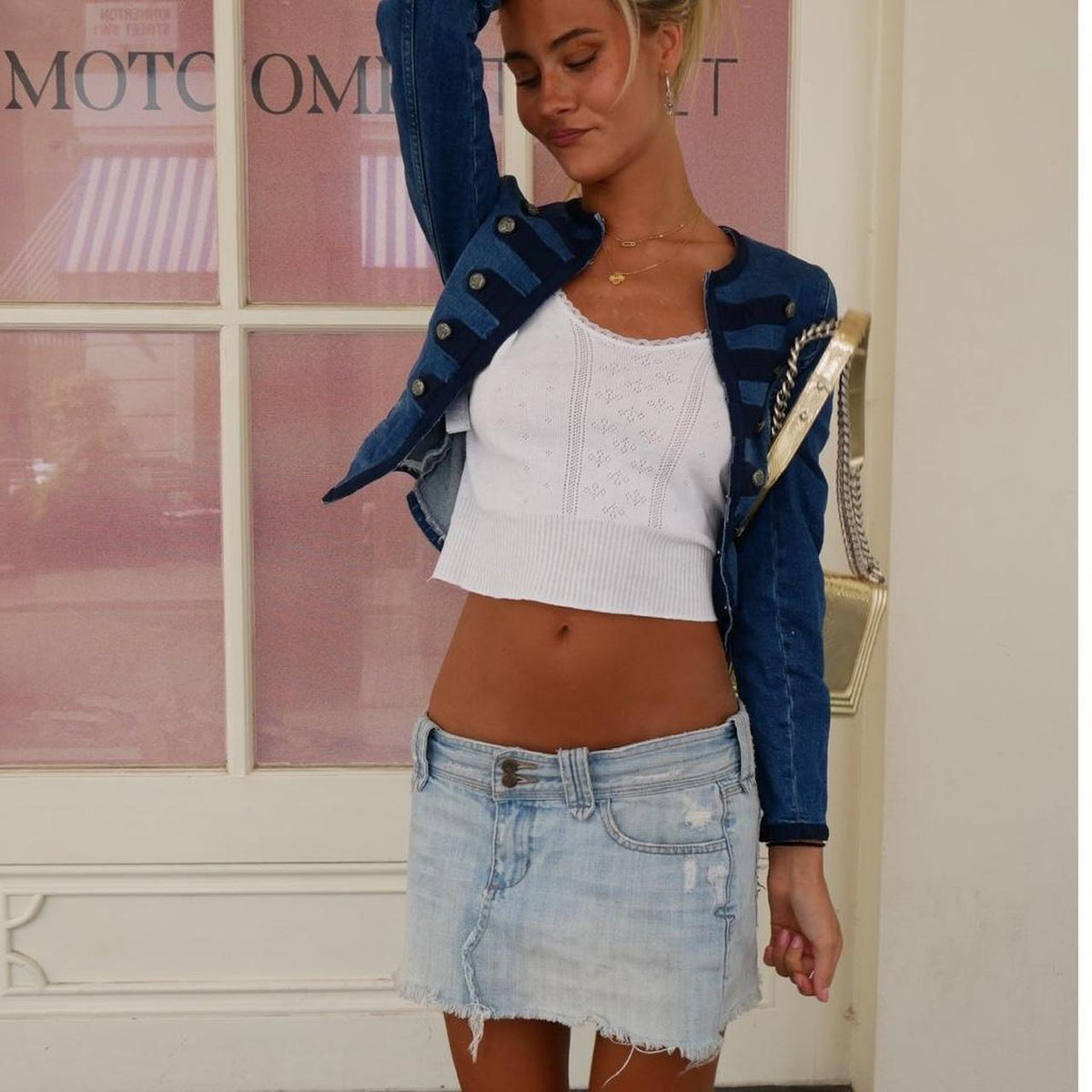 Vintage 00’s blue denim jacket