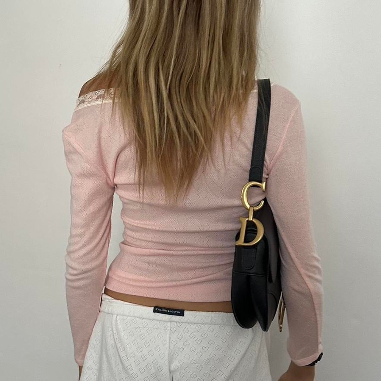 Vintage pink long sleeve top