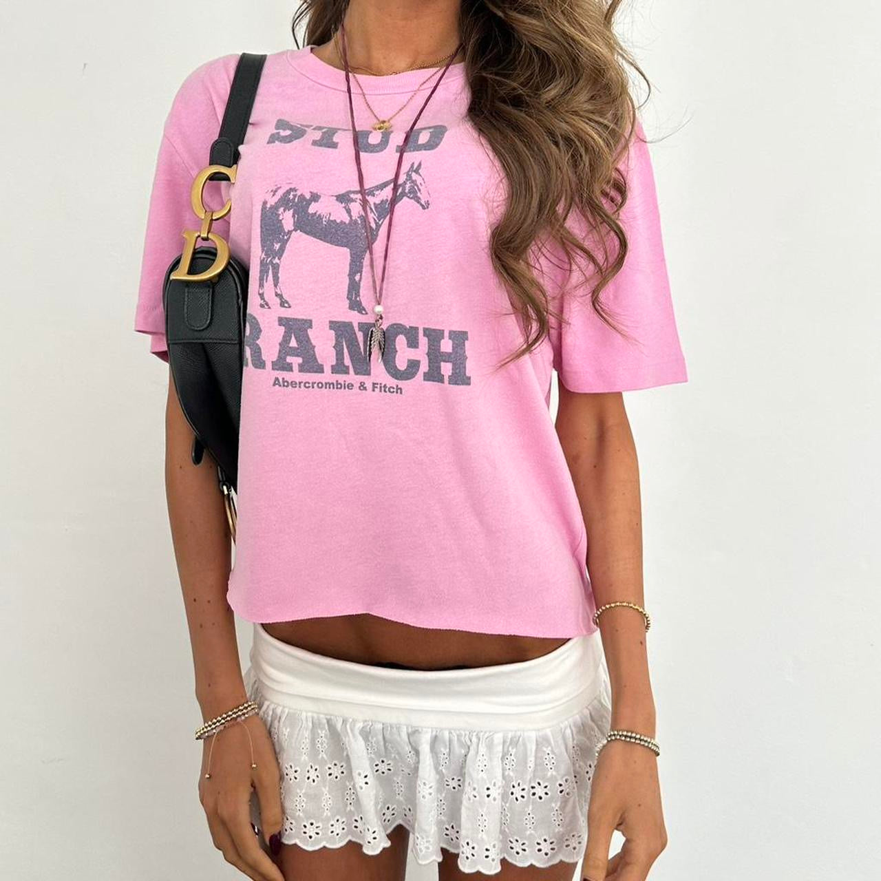Vintage Abercrombie and Fitch pink top