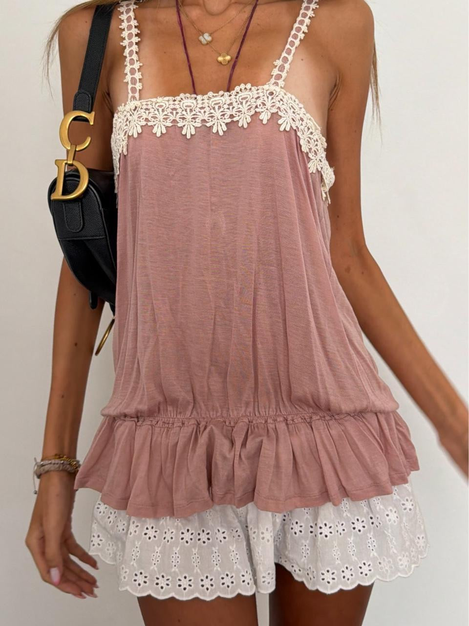 Vintage 00’s lace boho top
