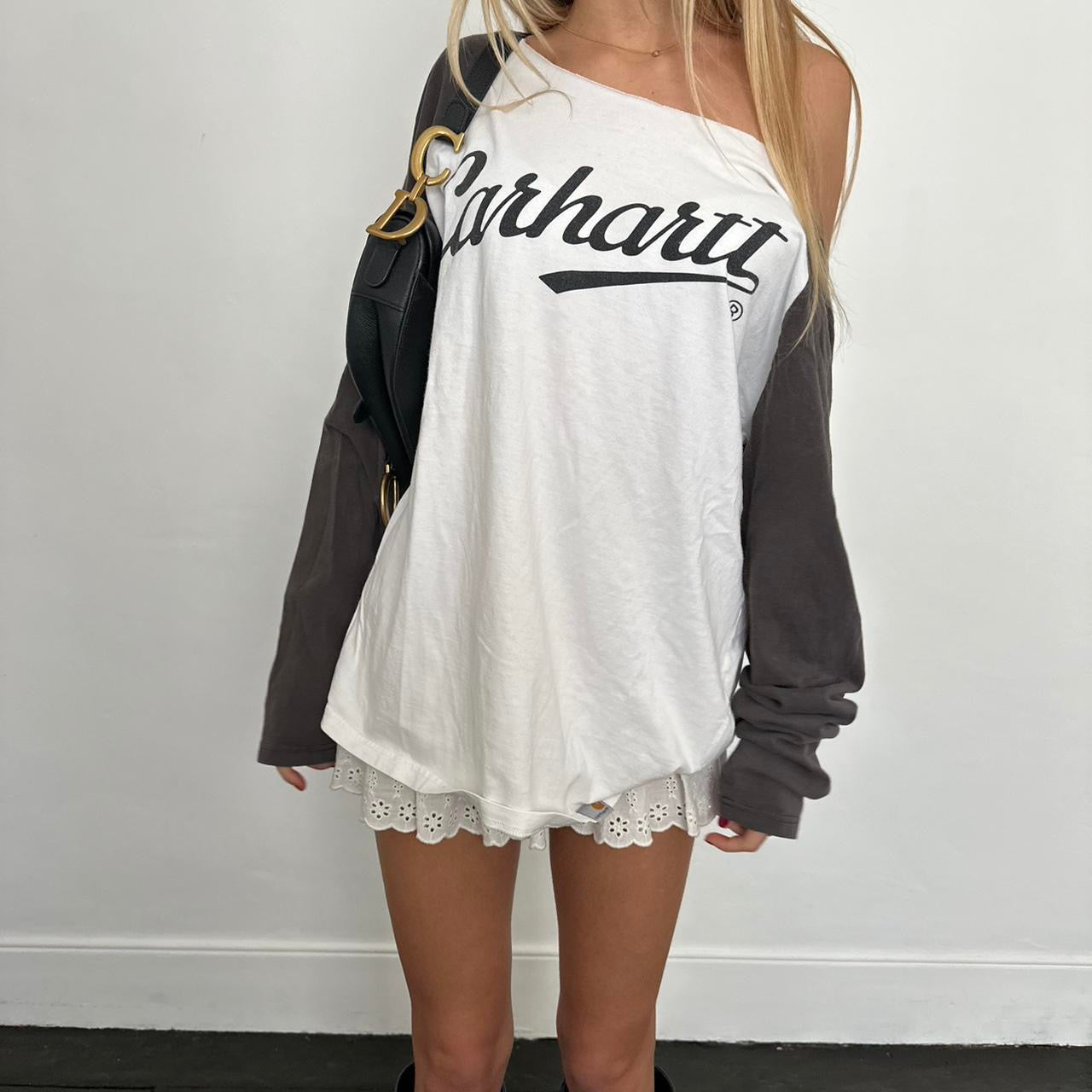 Vintage Carhartt off shoulder top