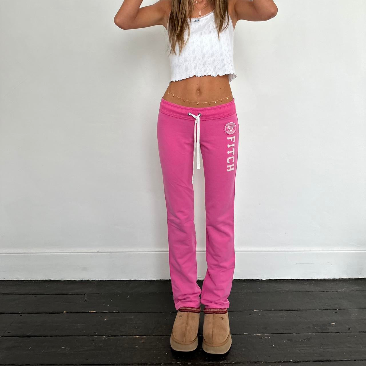 Vintage early 2000s Abercrombie and Fitch pink sweatpants