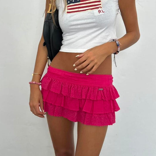 Vintage rare Hollister 2000s pink mini skirt 🌸