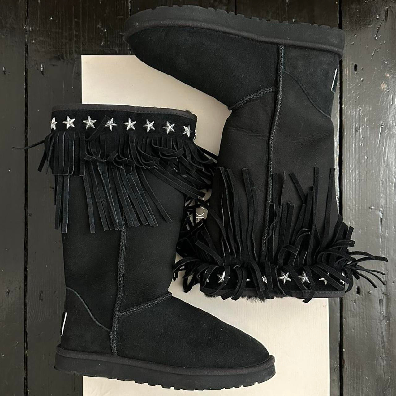 Vintage black 2010 Jimmy Choo X Ugg boots
