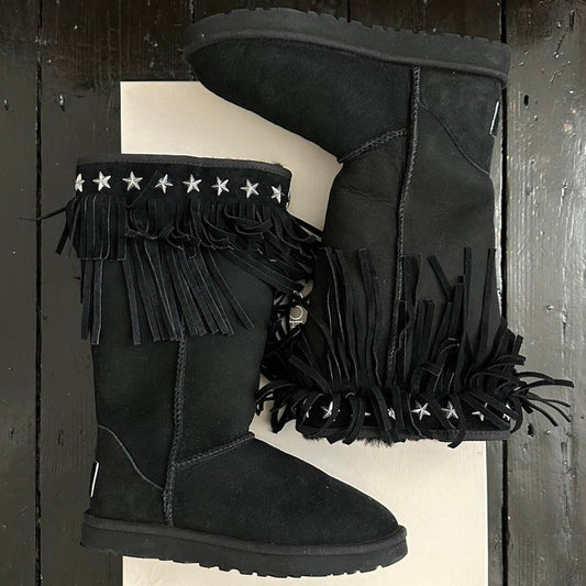 Vintage black 2010 Jimmy Choo X Ugg boots