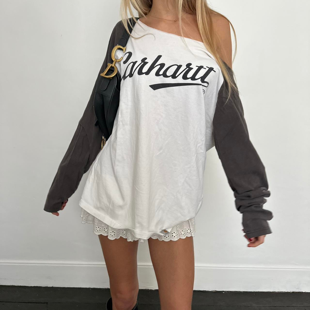 Vintage Carhartt off shoulder top