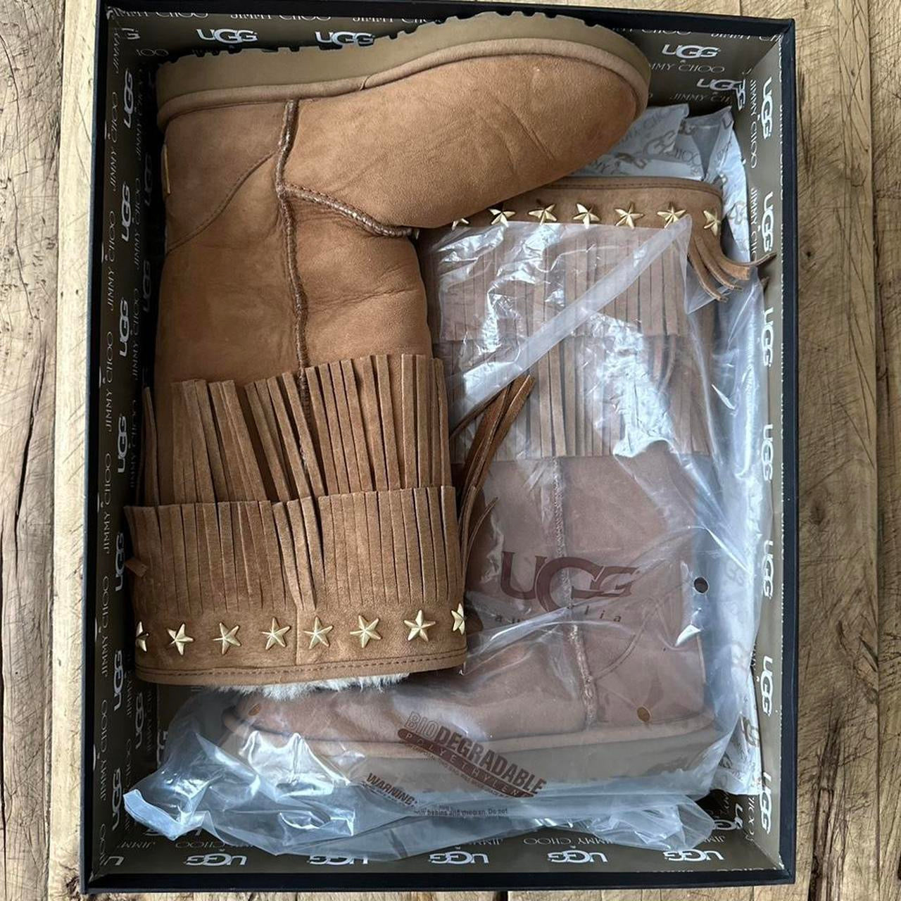 Vintage 2010 Jimmy Choo X Ugg boots