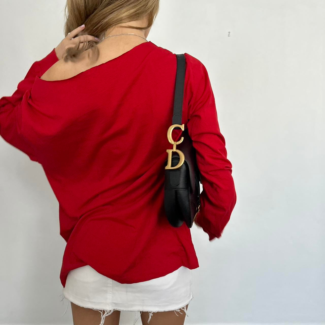 Vintage Ralph Lauren red long sleeve top