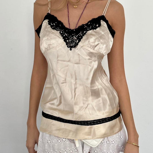 Vintage 90’s silky lace cami top