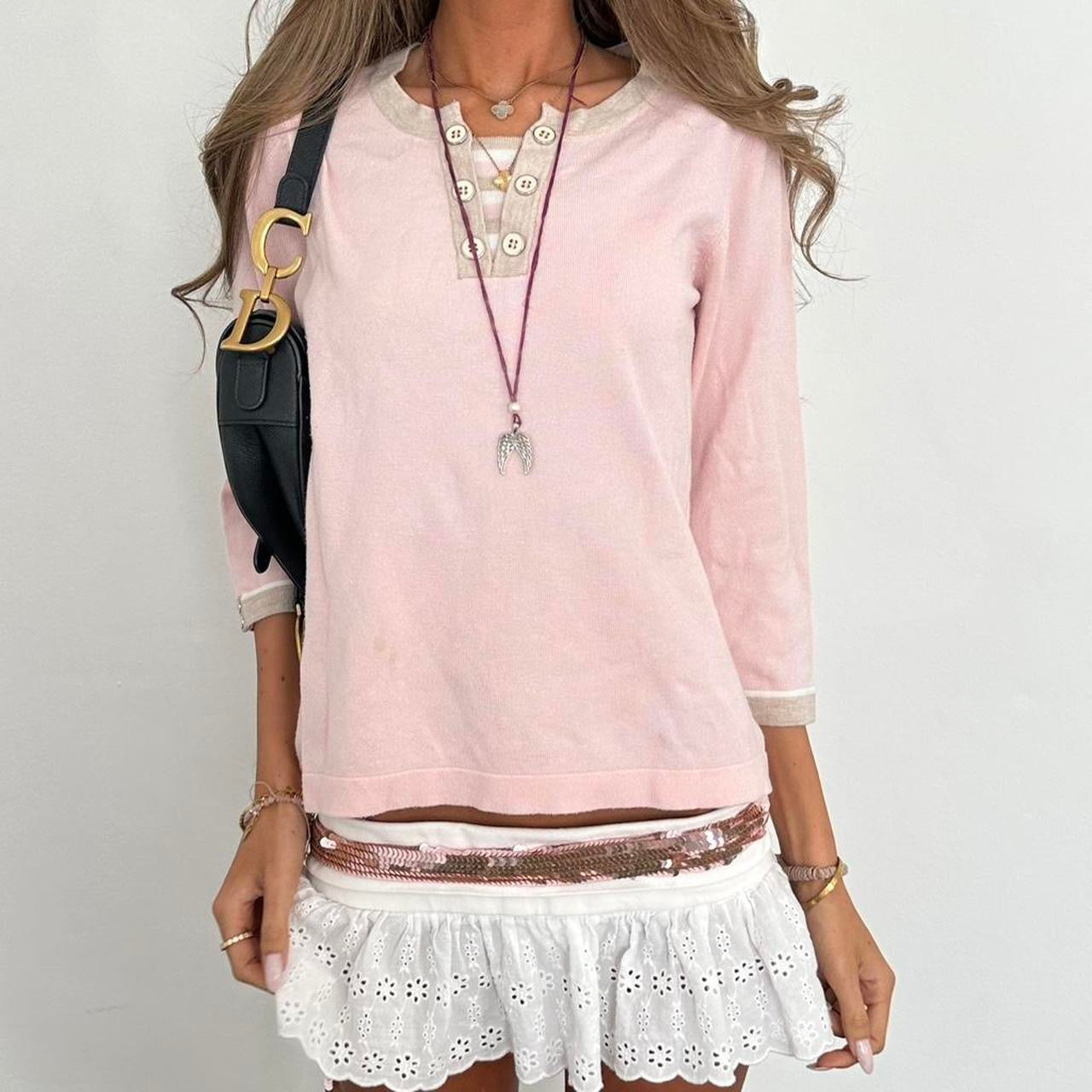 Vintage 00s pink sweater top