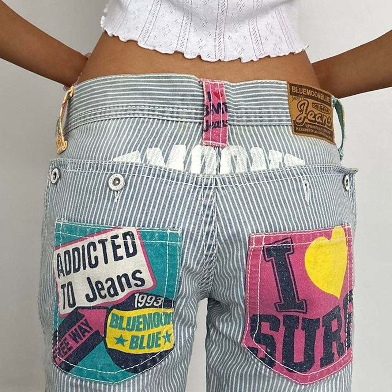 Vintage iconic rare 90s I love surf jeans