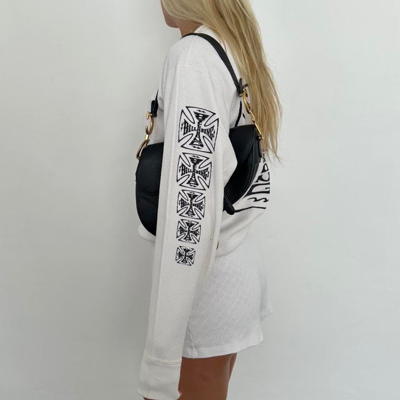 Vintage 90’s Billabong white waffle long sleeve top