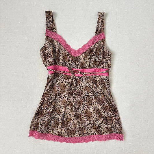 Vintage 90’s leopard babydoll top