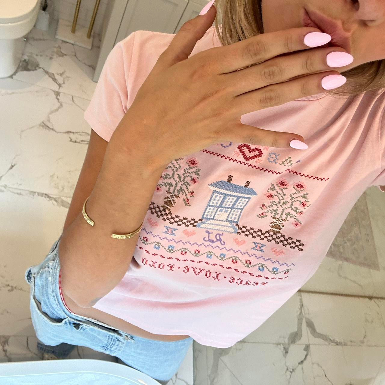 Vintage Ralph Lauren pink baby tee