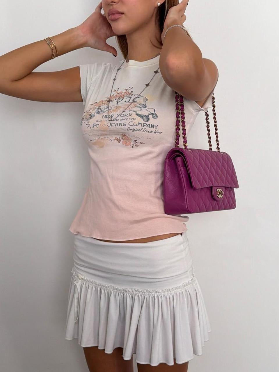 Vintage 00’s Polo Ralph Lauren pink ombré graphic top