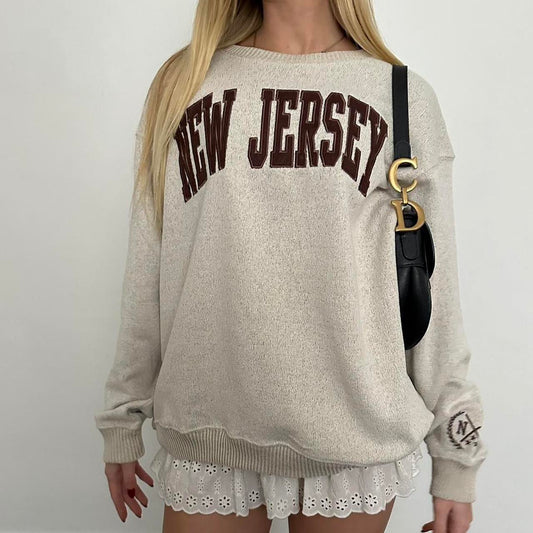 Vintage 2000’s New Jersey knitter graphic jumper