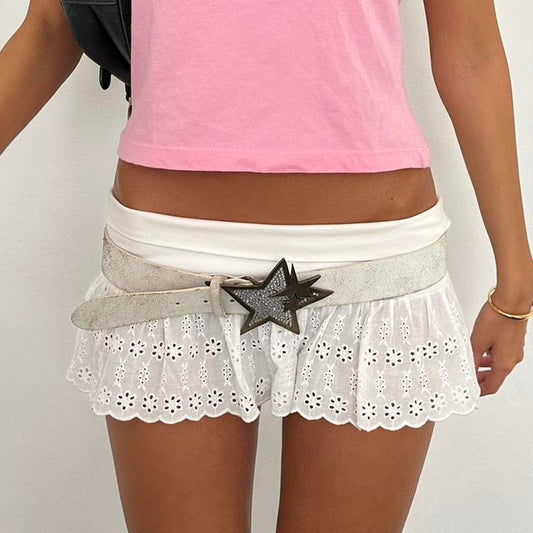 Vintage 90’s white star belt