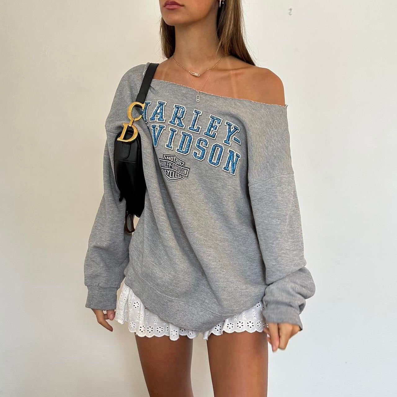 Vintage Harley Davidson Las Vegas grey sweatshirt