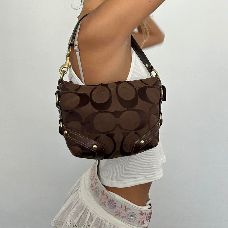 Vintage 90’s Coach chocolate brown bag ♡