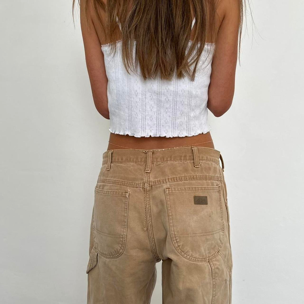 Vintage 90s tan wash jeans