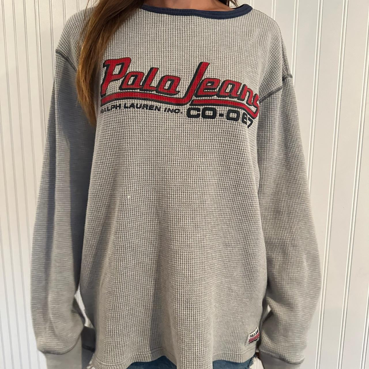 Vintage 90’s Polo Jeans Ralph Lauren long sleeves top 💗