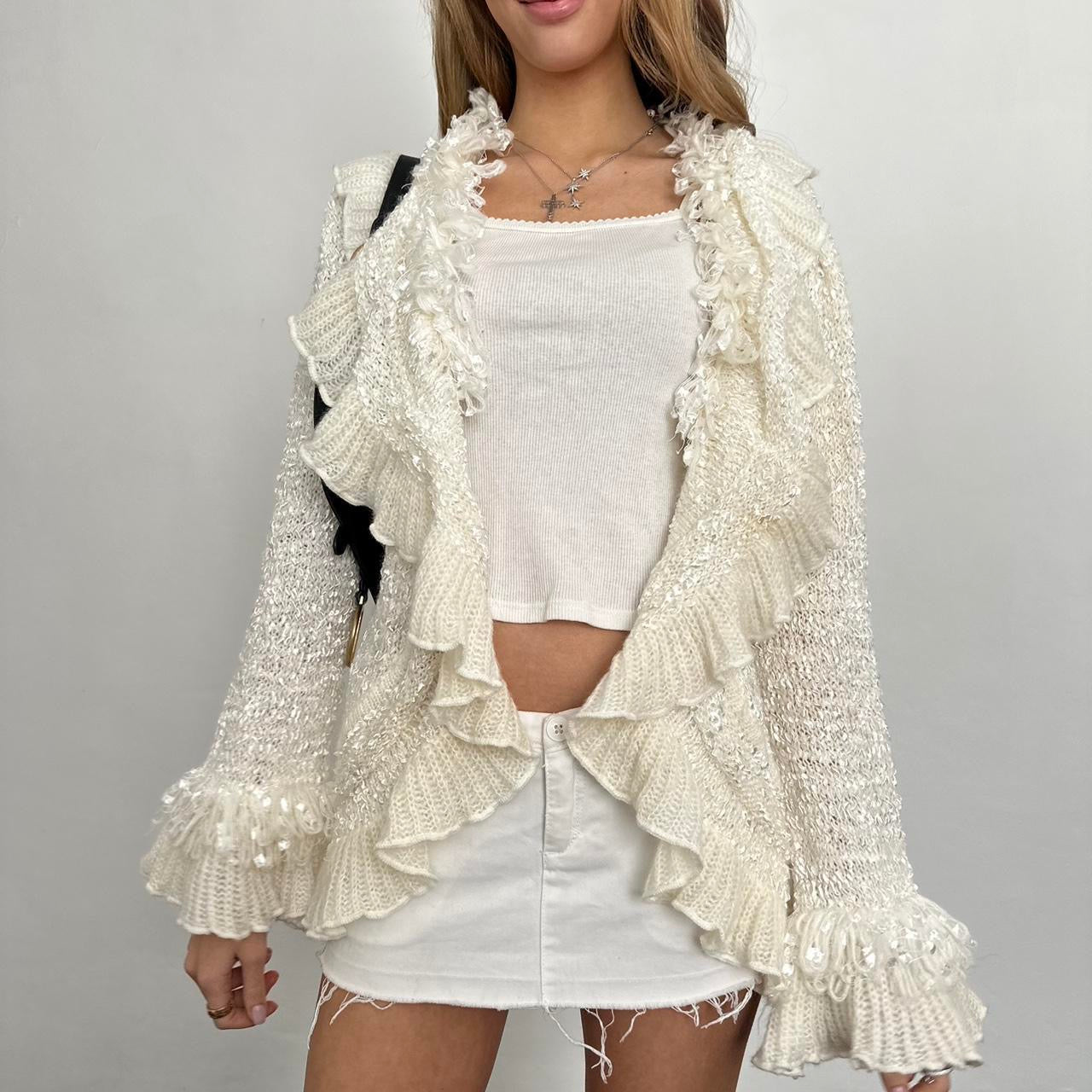 Vintage frilly cardigan