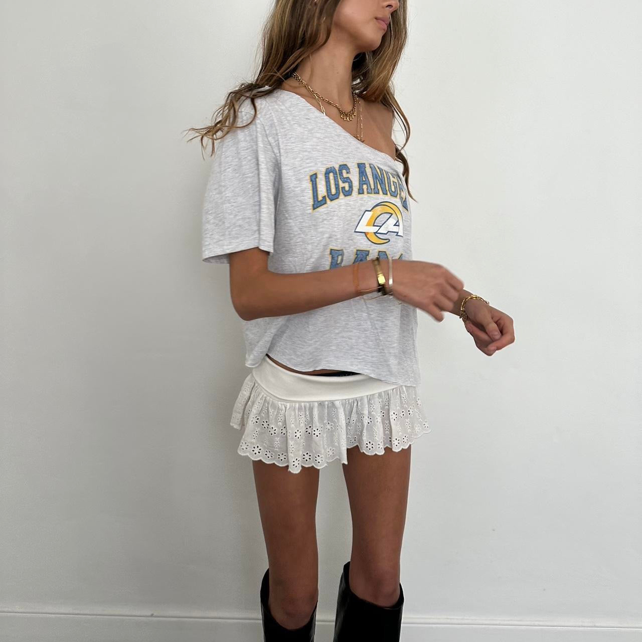 Vintage LA Rams off the shoulder top