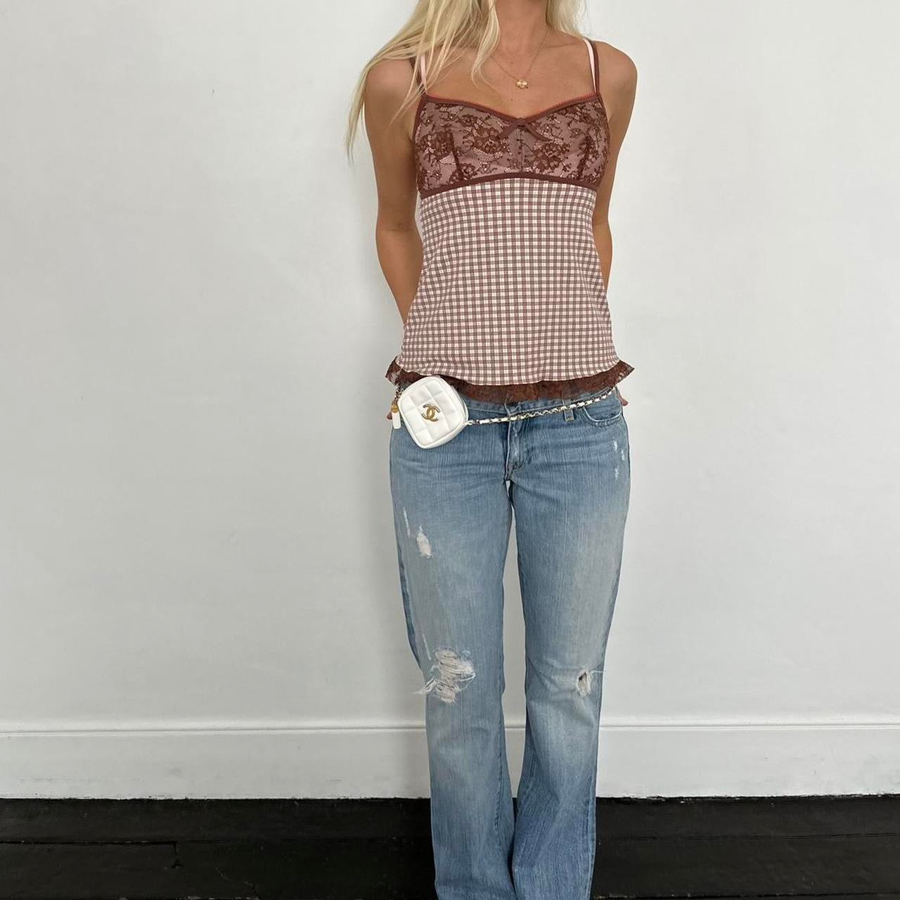 Vintage Victoria’s Secret 90’s brown country cami top
