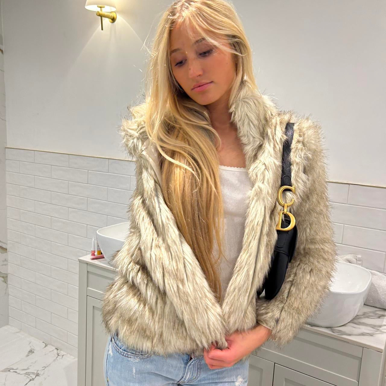 Vintage 2000’s faux fur jacket