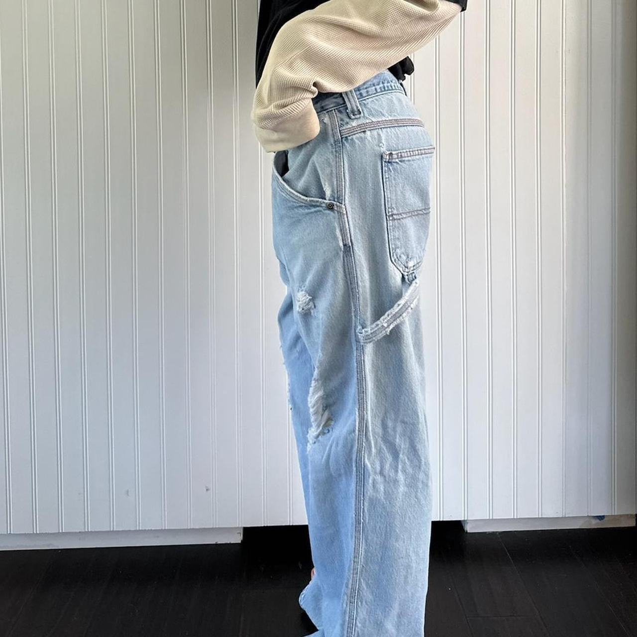 Vintage 90’s distressed blue carpenter jeans