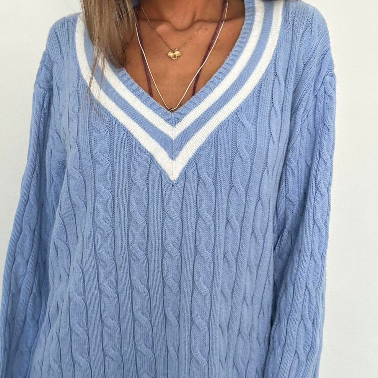 Vintage 2000’s Ralph Lauren blue knit jumper