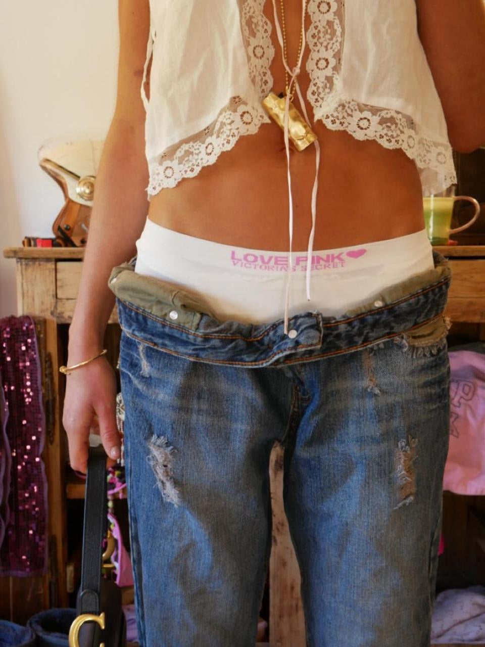 Vintage 00’s boyfit blue jeans