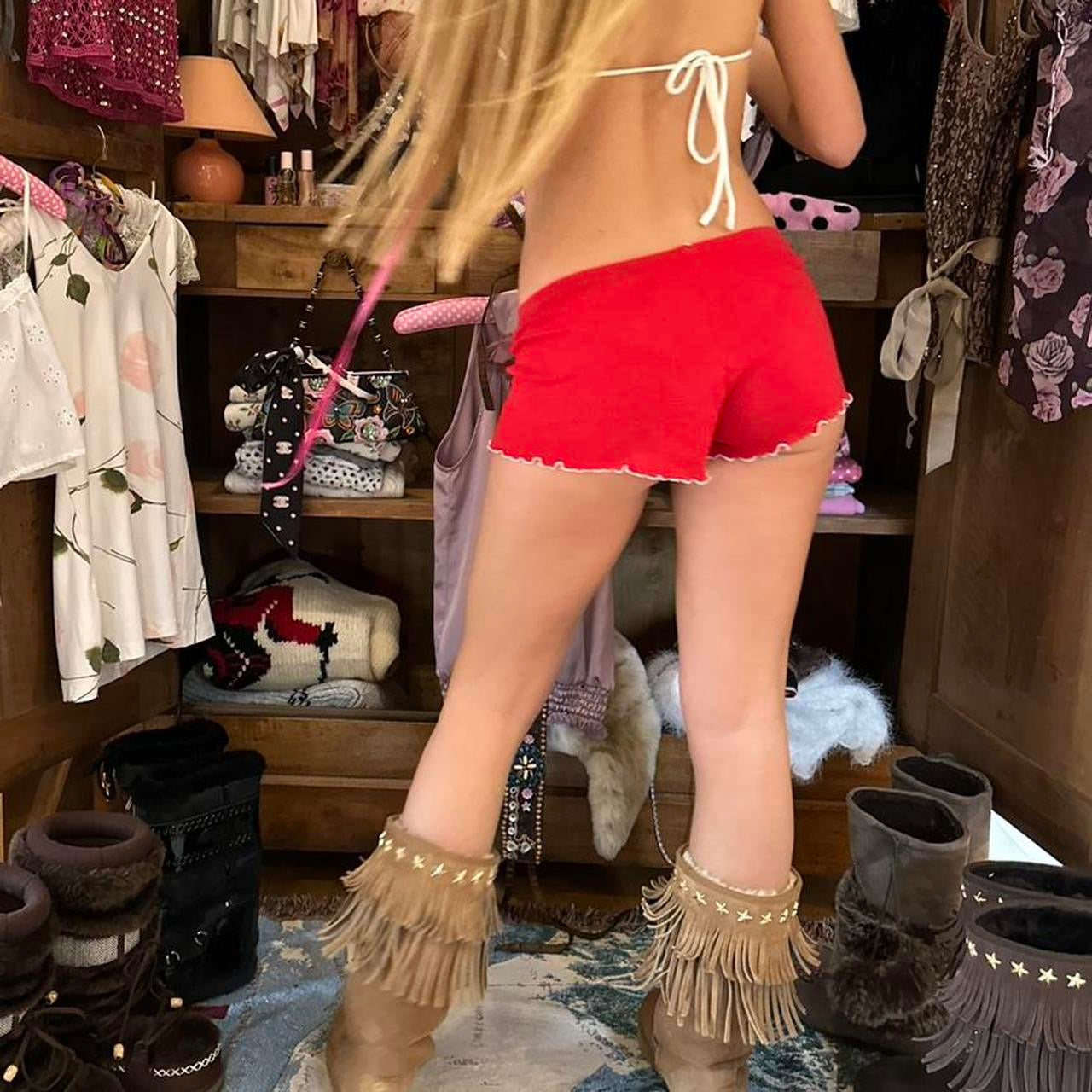 Vintage Victoria’s Secret red shorts