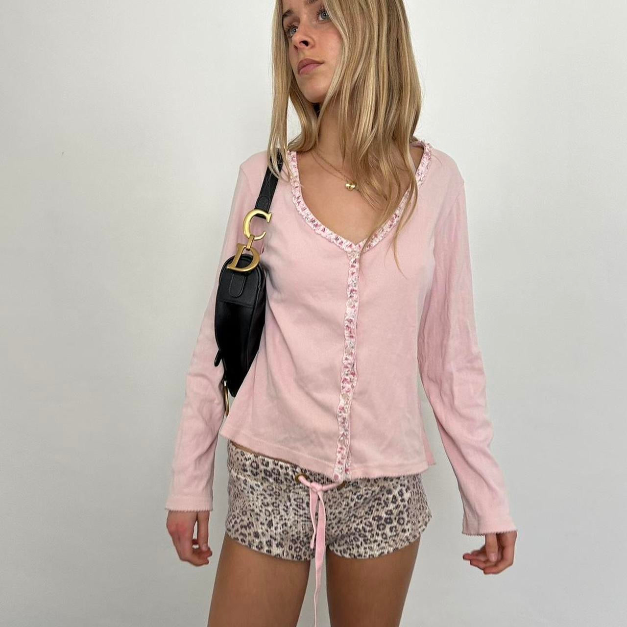 Vintage pink cardigan top