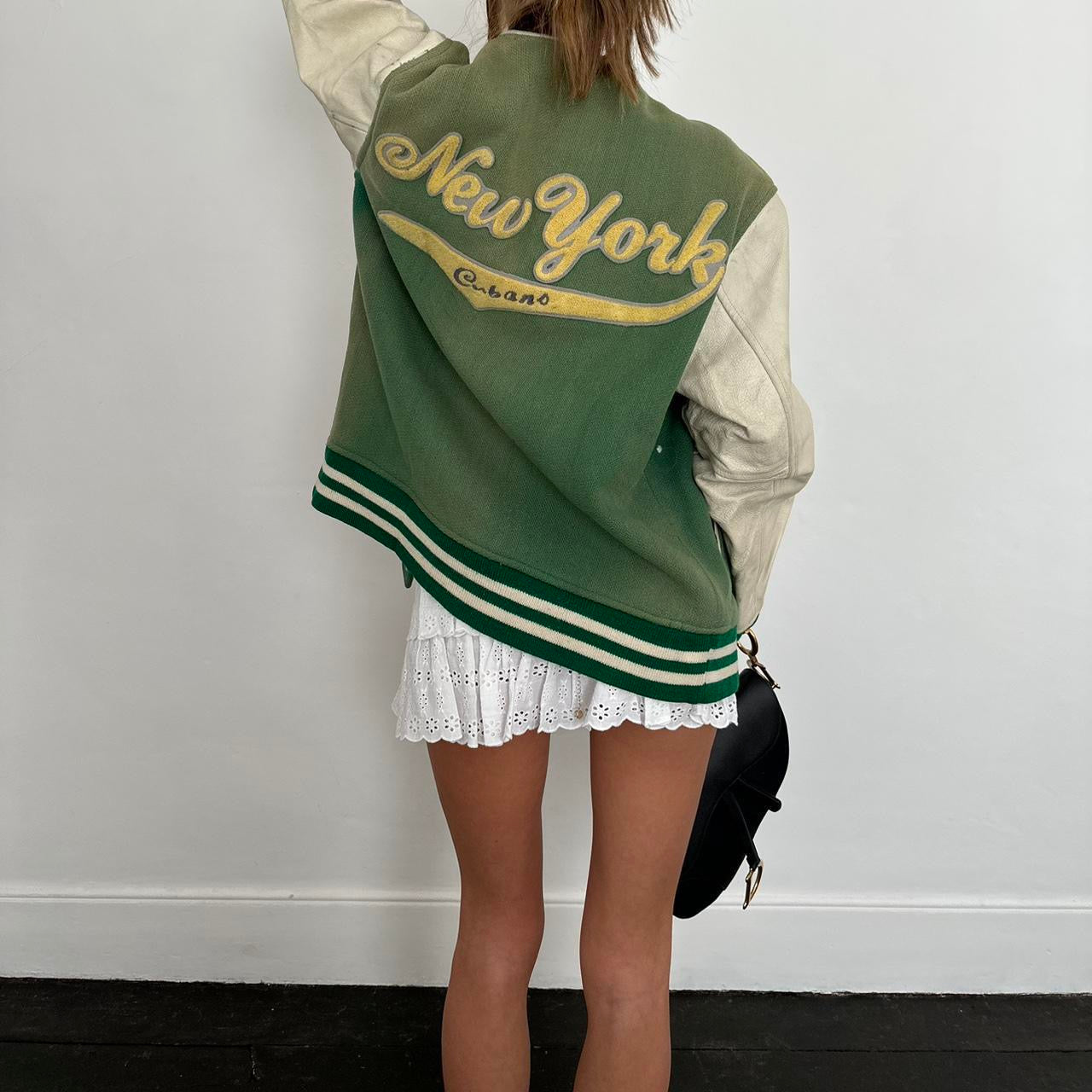 Vintage 80s green New York jacket