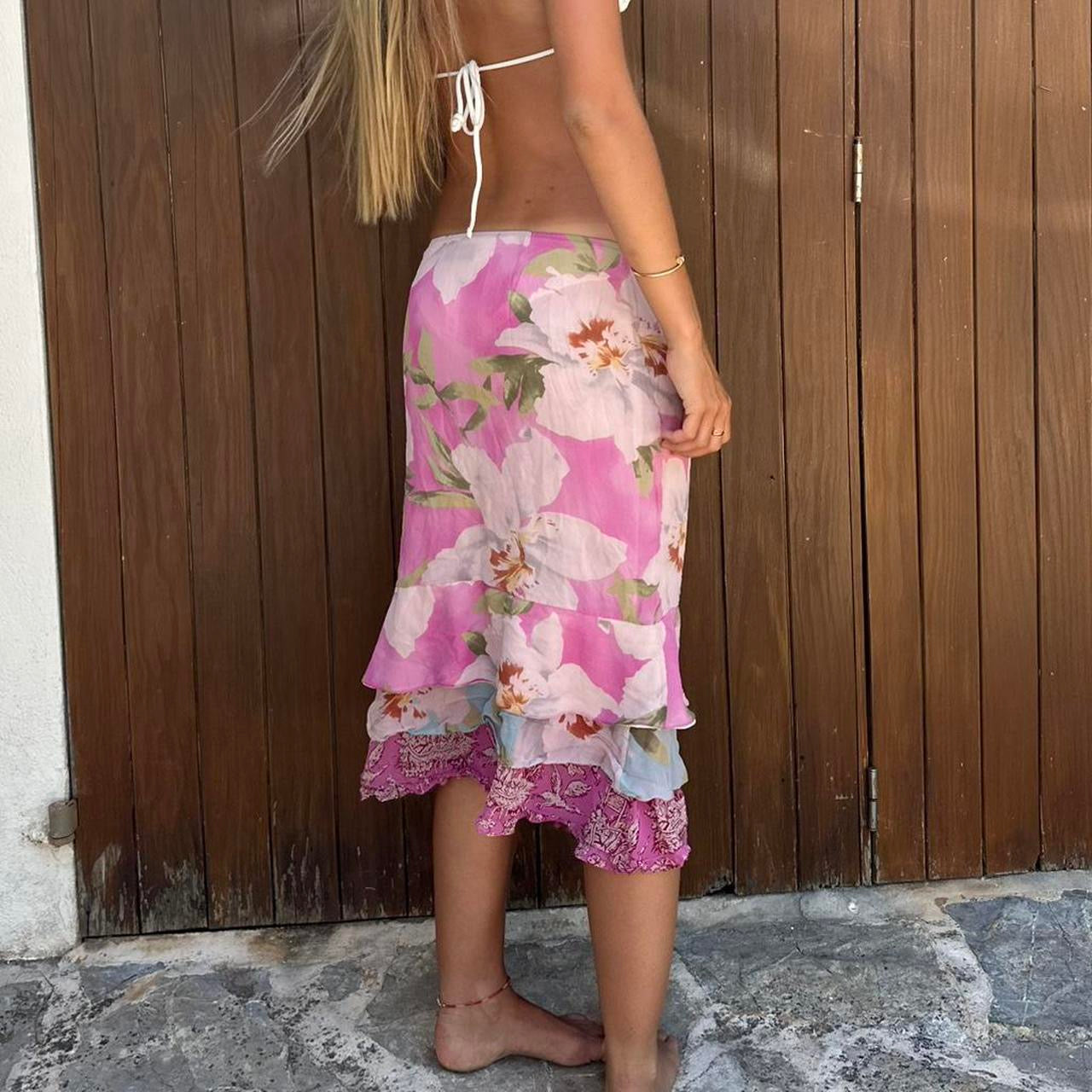 Vintage 90’s floral boho skirt