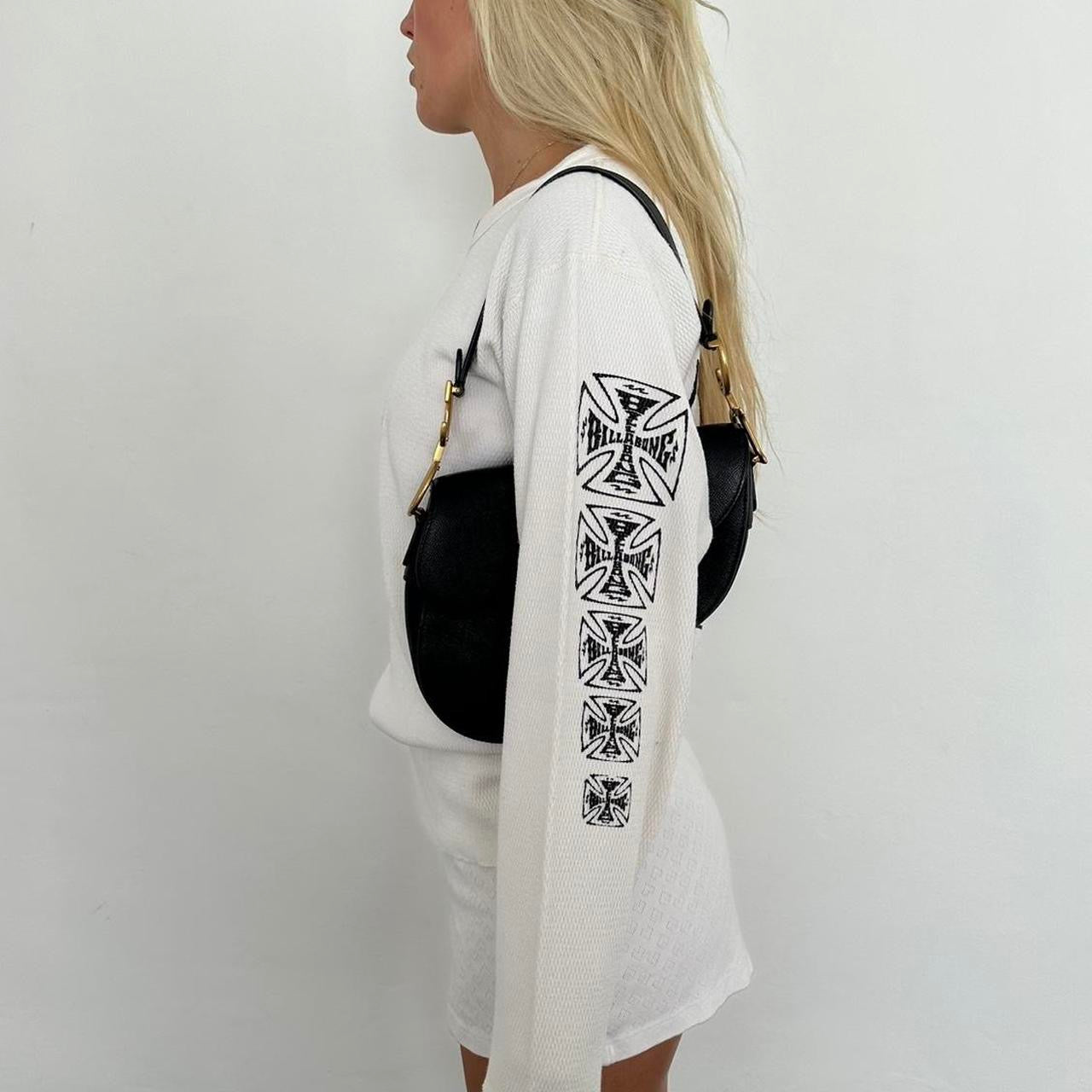 Vintage 90’s Billabong white waffle long sleeve top